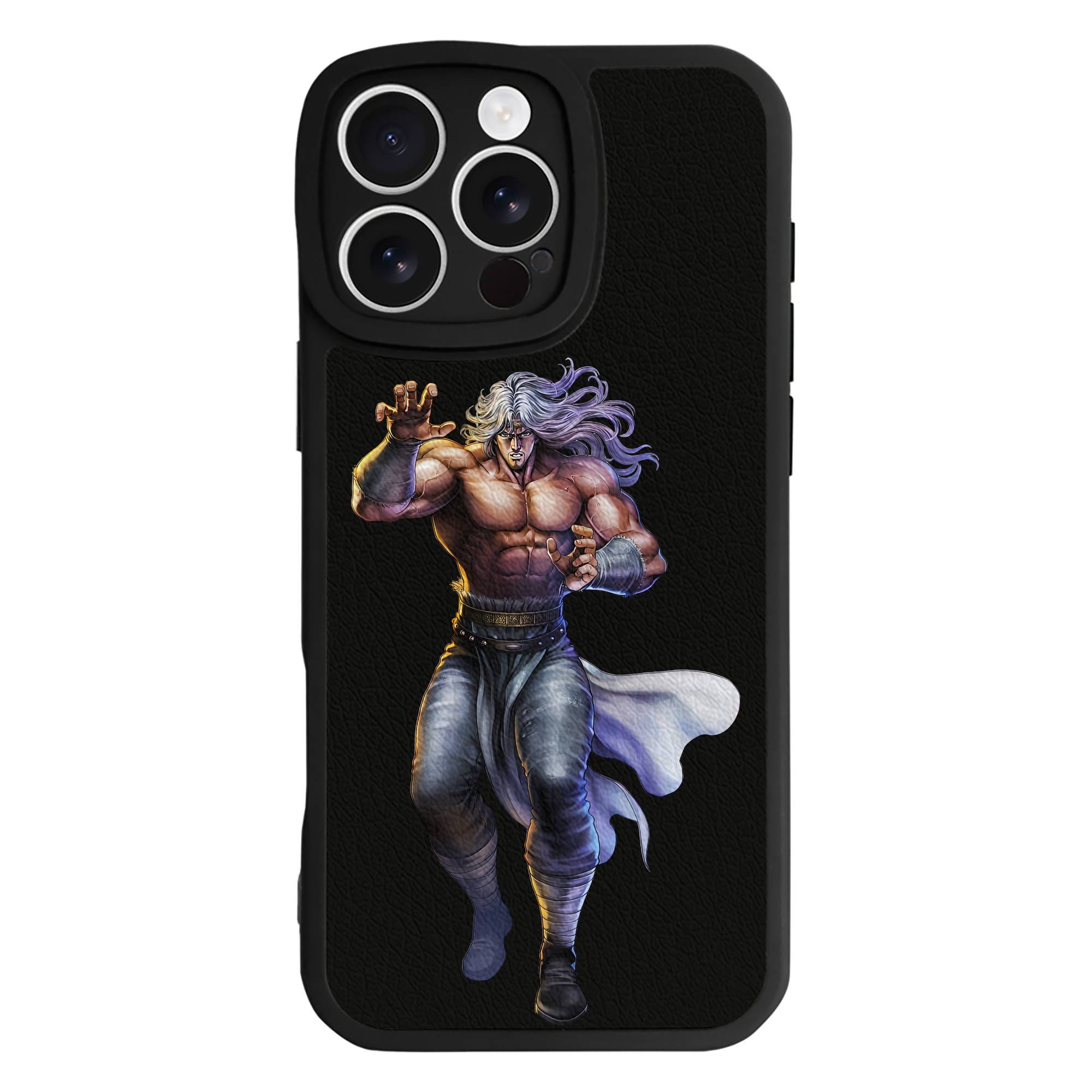（画像用） 北斗の拳 Fist of the North Star 【iPhone 16シリーズ対応】シリコンスマホケース（レザー調） 材質：シリコン